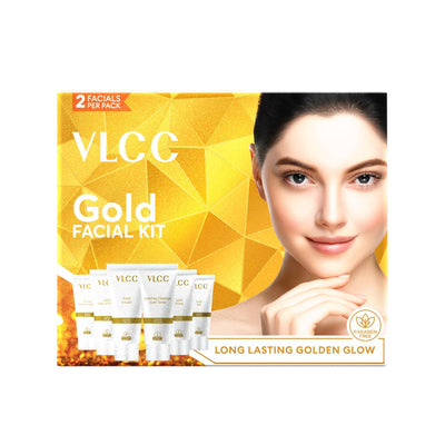 VLCC Gold Facial Kit, Bright & Glowing Skin - 60g