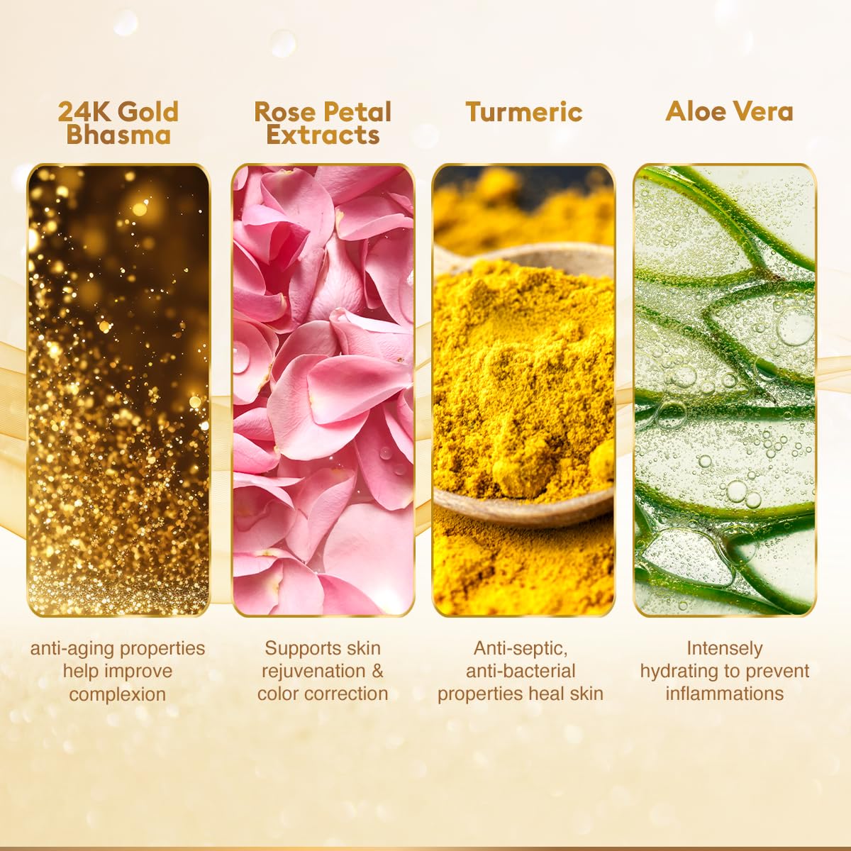 VLCC Gold Facial Kit, Bright & Glowing Skin - 60g