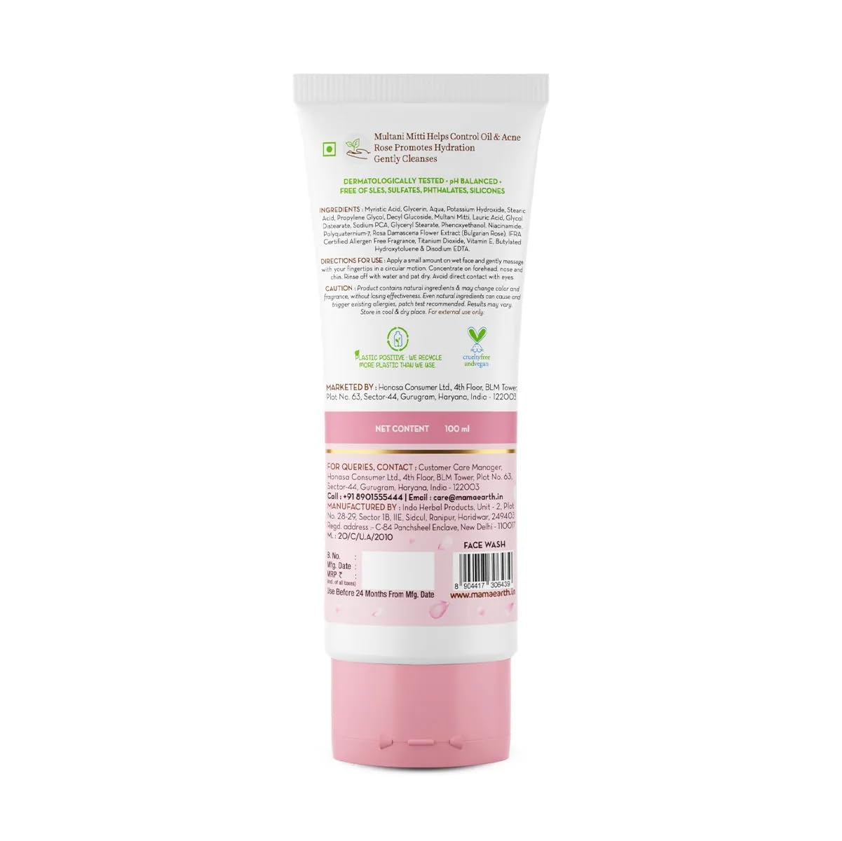 Mamaearth Multani Mitti Face Wash 100g