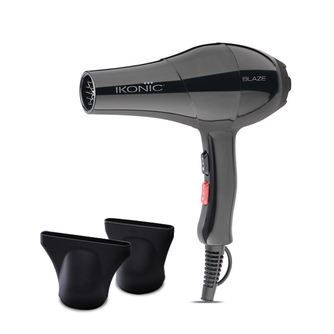 Ikonic Blaze Hair Dryer – 1800W Black Professional Blow Dryer
