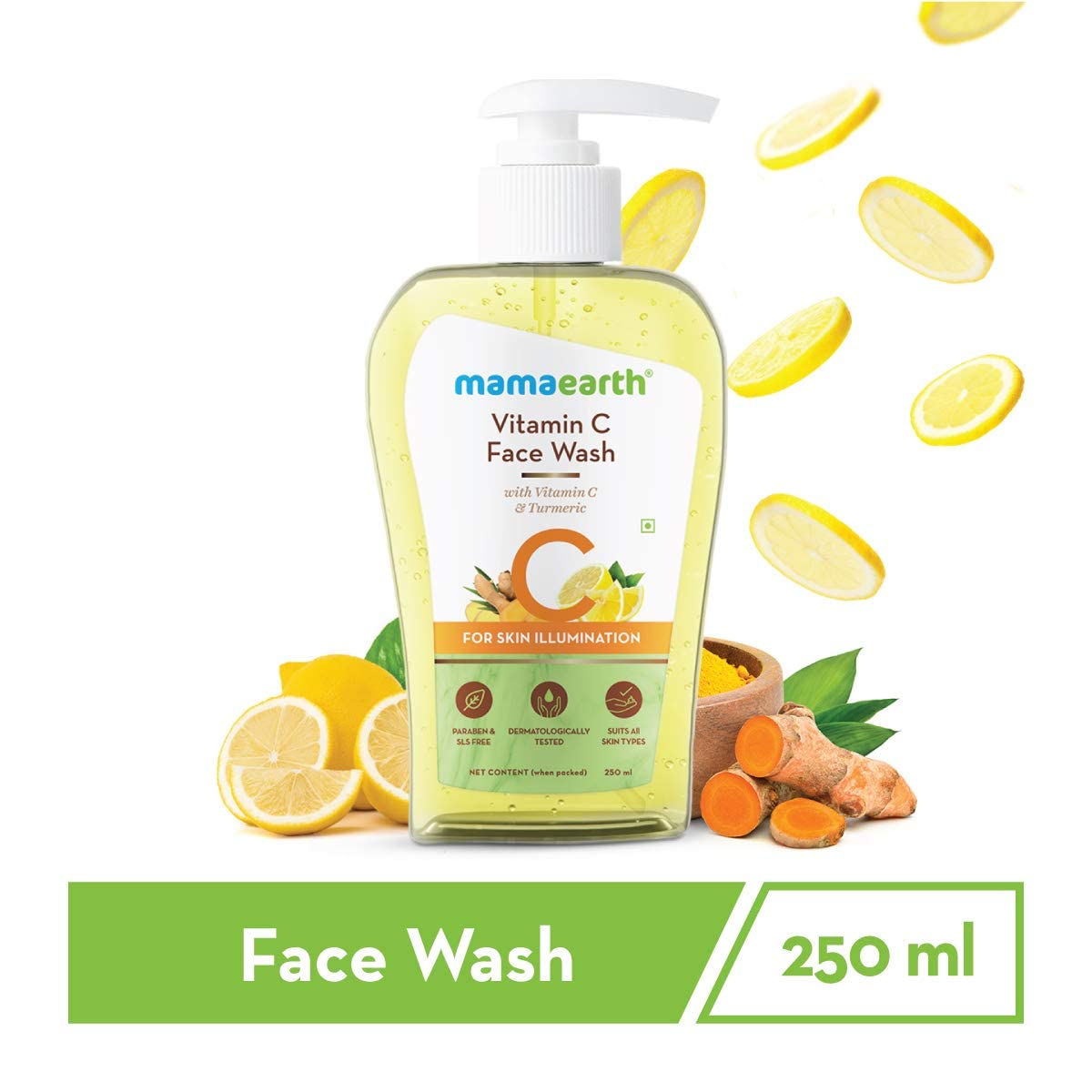 Mamaearth Vitamin C Face Wash – Brightening Cleanser for Women & Men (250ml)