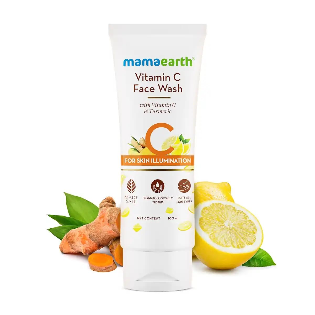 Mamaearth Vitamin C Face Wash for Glowing & Clean Skin – 100ml
