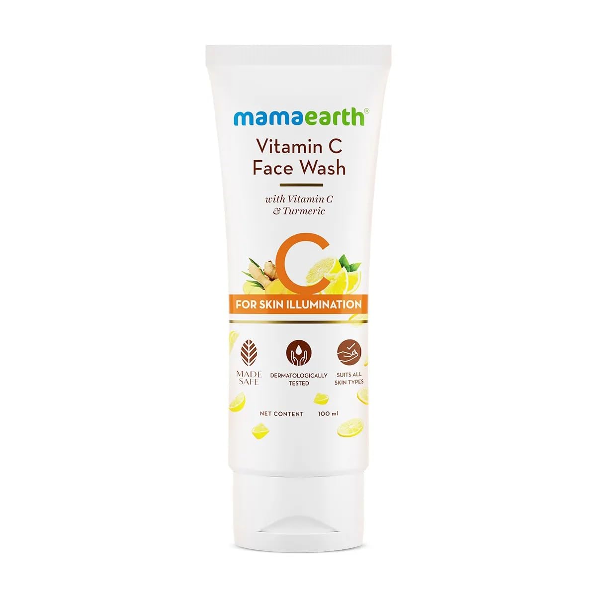 Mamaearth Vitamin C Face Wash for Glowing & Clean Skin – 100ml