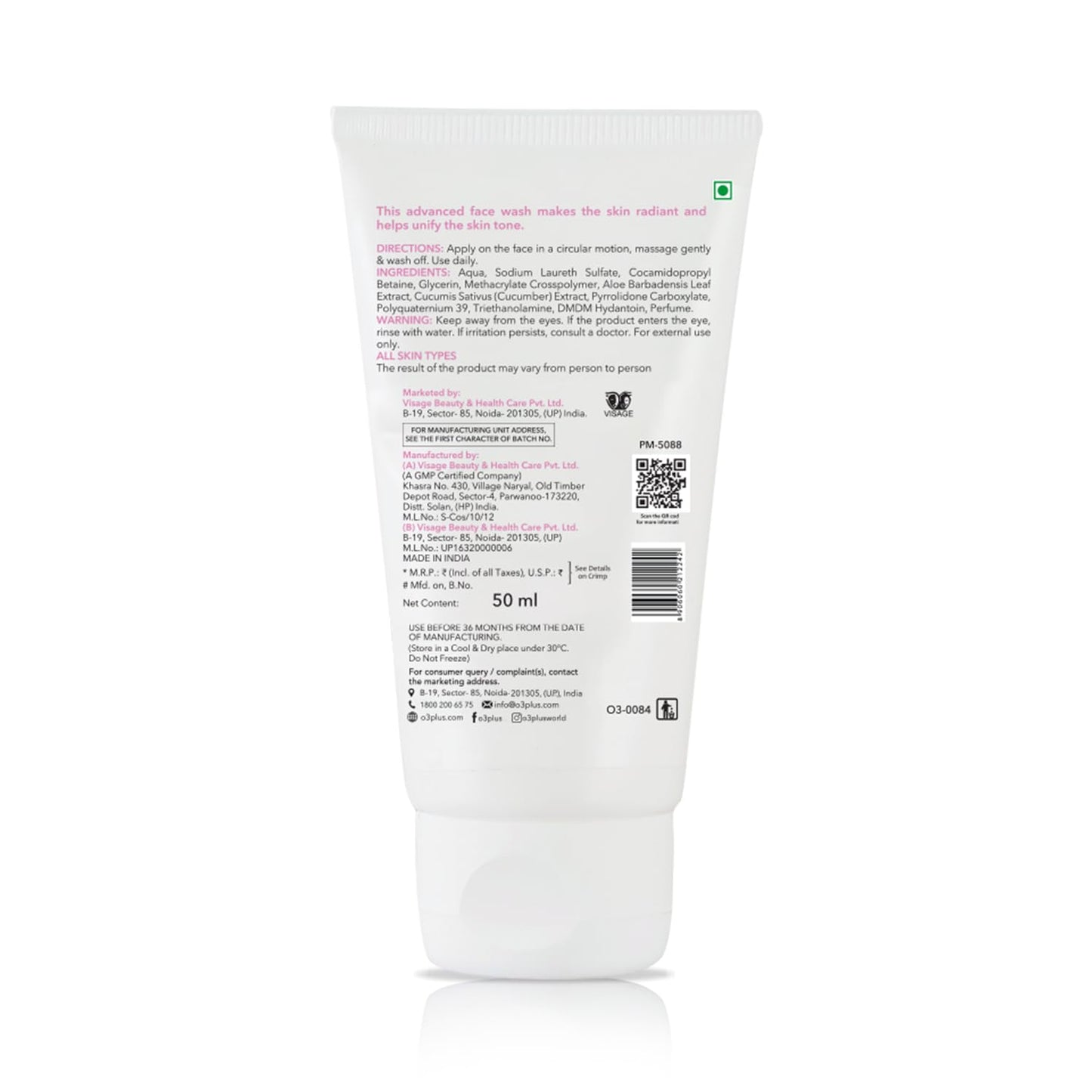 O3+ Brightening & Whitening Face Wash – For Radiant & Clear Skin (50g)