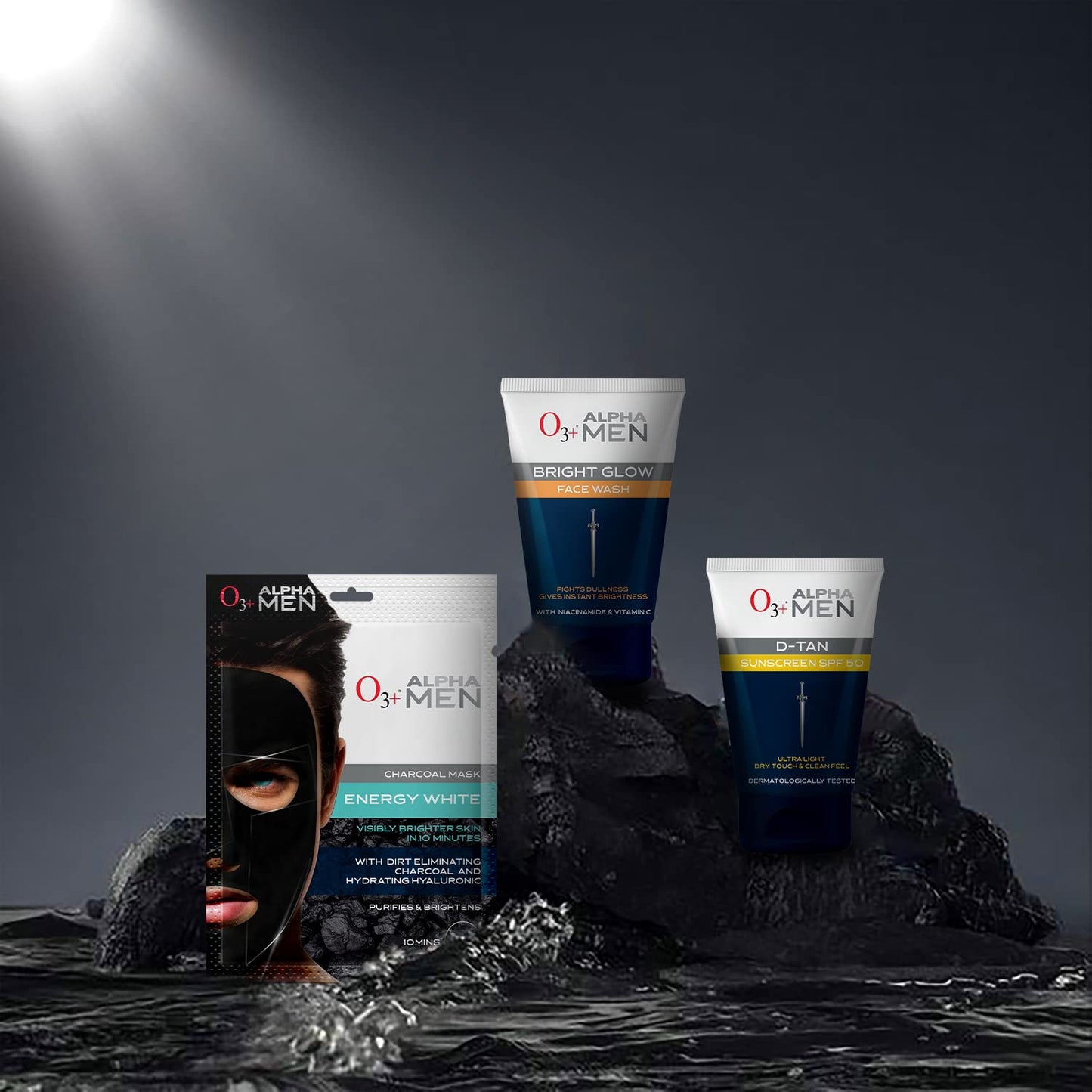 O3+ ALPHA MEN Bright Glow Face Wash 100g Click Beauty