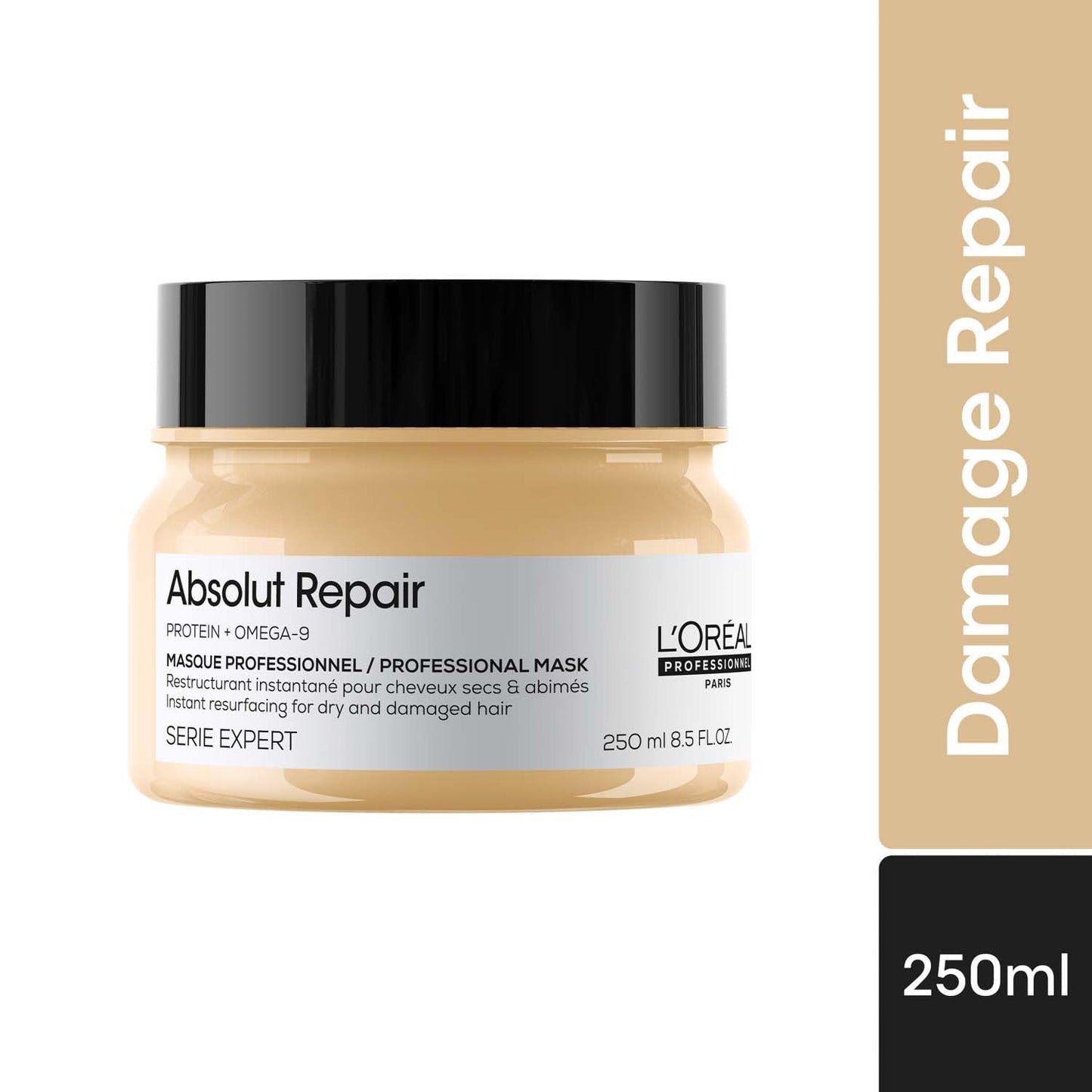 L'Oréal Professionnel Absolut Repair Mask for Dry & Damaged Hair - 250ml For Men & Women