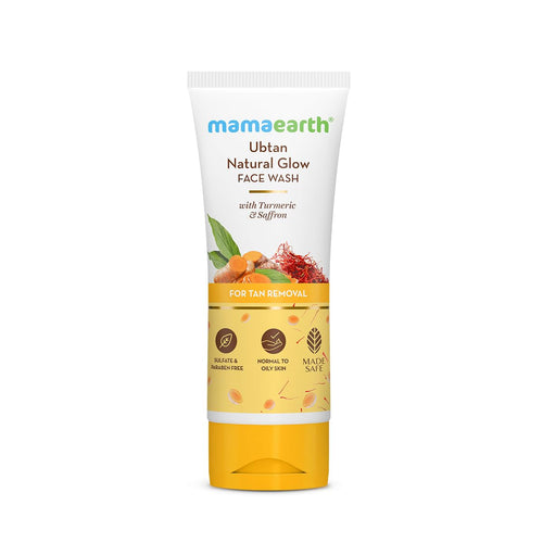 Mamaearth Ubtan Natural Glow Face Wash with Turmeric & Saffron | 100 ml
