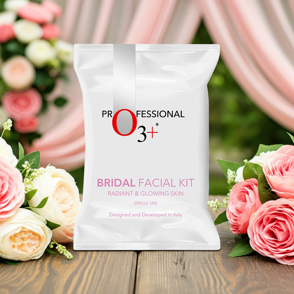 O3+ Bridal Facial Kit for Radiant & Glowing Skin with Hyaluronic Acid, Glycolic Acid and Niacinamide - Ideal for All Skin Types (60g+69ml)