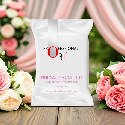 O3+ Bridal Facial Kit for Radiant & Glowing Skin with Hyaluronic Acid, Glycolic Acid and Niacinamide - Ideal for All Skin Types (60g+69ml)