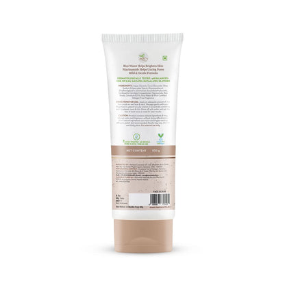 Mamaearth Rice Face Scrub for Glowing Skin, With Rice Water & Niacinamide for Glass Skin - 100 g