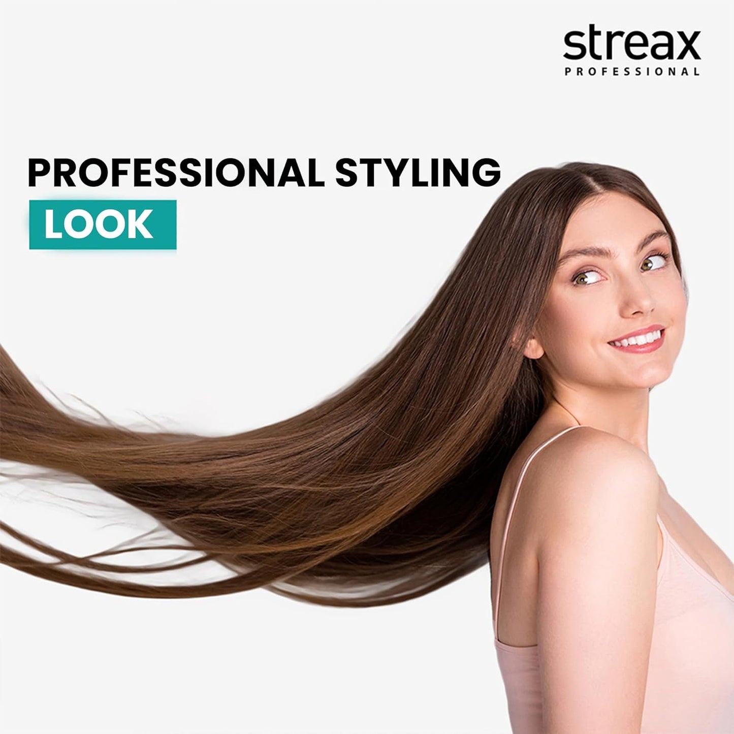 Streax Frizz Control Hair Serum for Dry Frizzy Hair- 100 ml, 72hrs Frizz Free Hair, For Women & Men, With Bio – Elixir, 84% Frizz Reduction & 11X smoothness Click Beauty