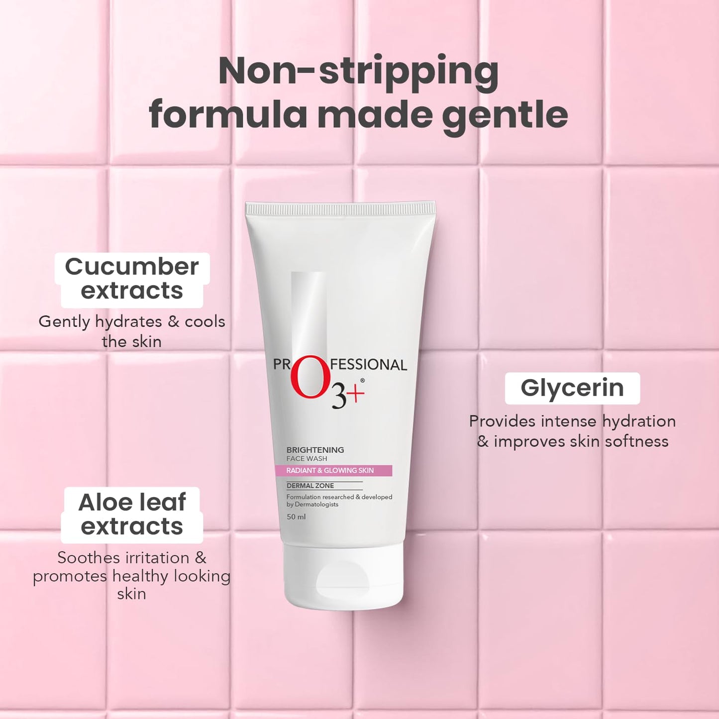 benefits of O3 brightening face wash