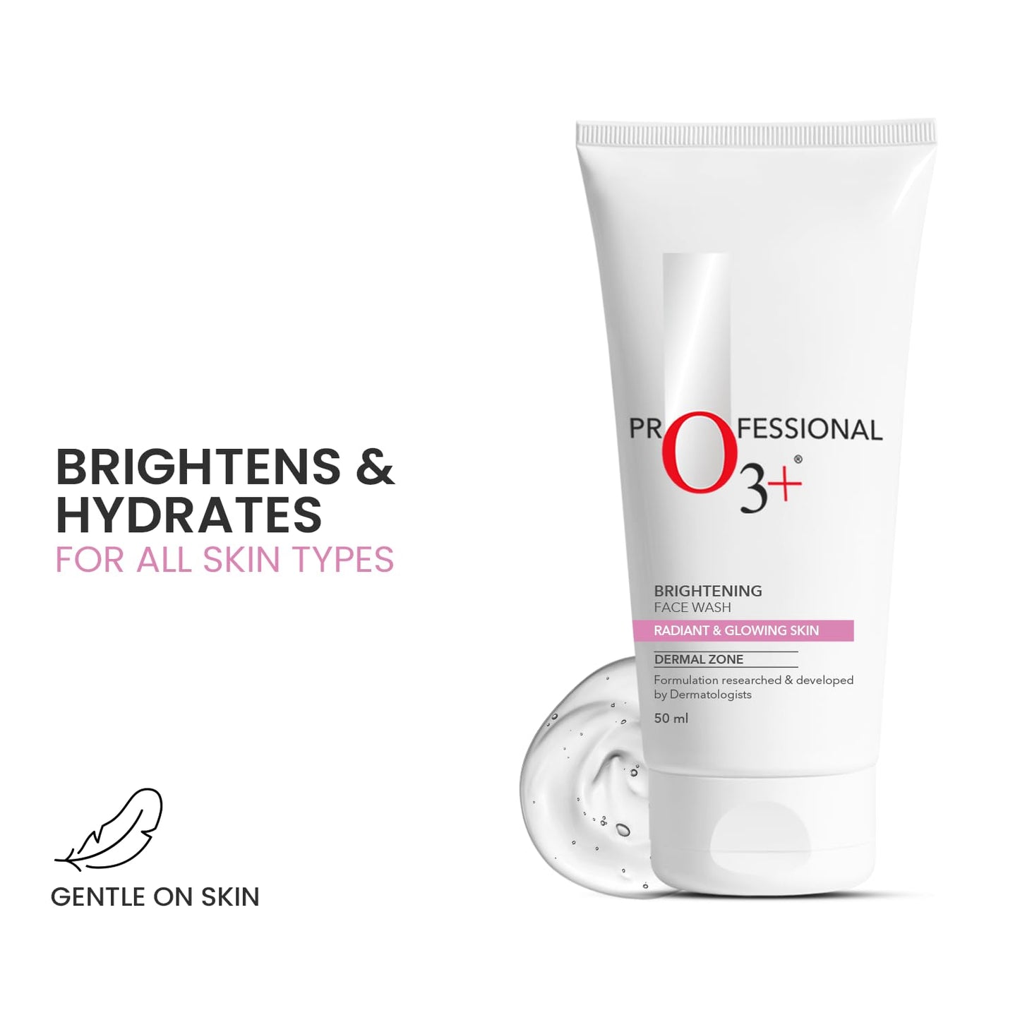 O3 face wash gel texture close view