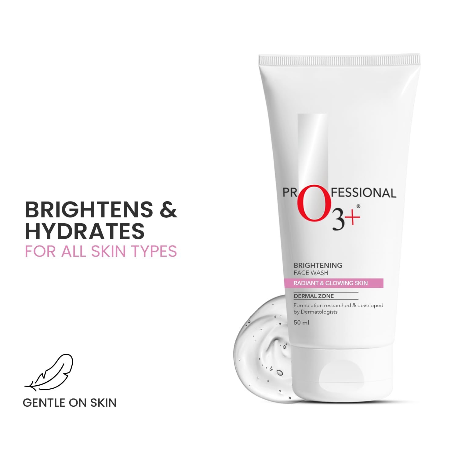 O3 face wash gel texture close view