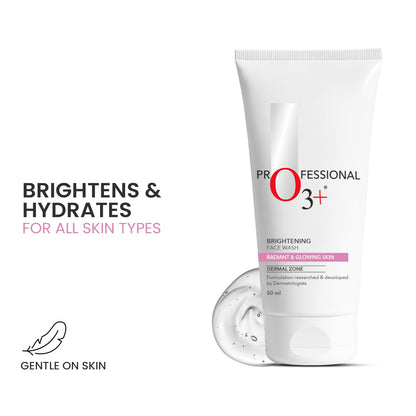 O3 face wash gel texture close view