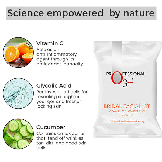 O3 Vitamin C facial kit contents cleanser scrub cream