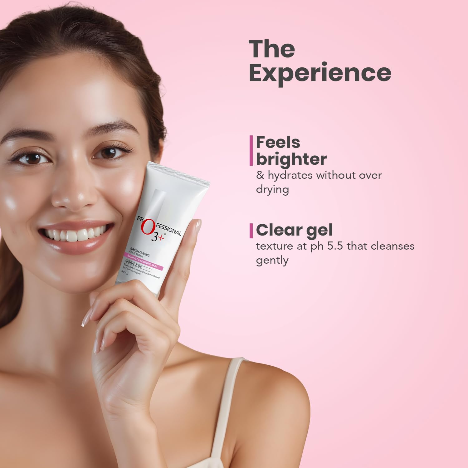 O3 face wash glowing skin result