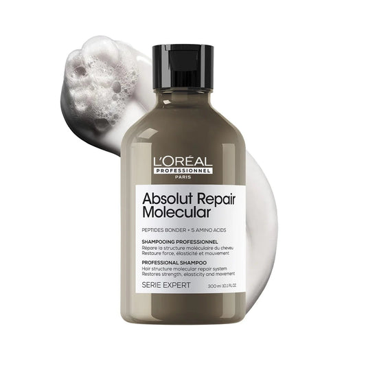 L'Oreal Professionnel Absolut Repair Molecular Sulfate-Free Deep Repair Shampoo For Very Damaged Hair (300ml) Click Beauty