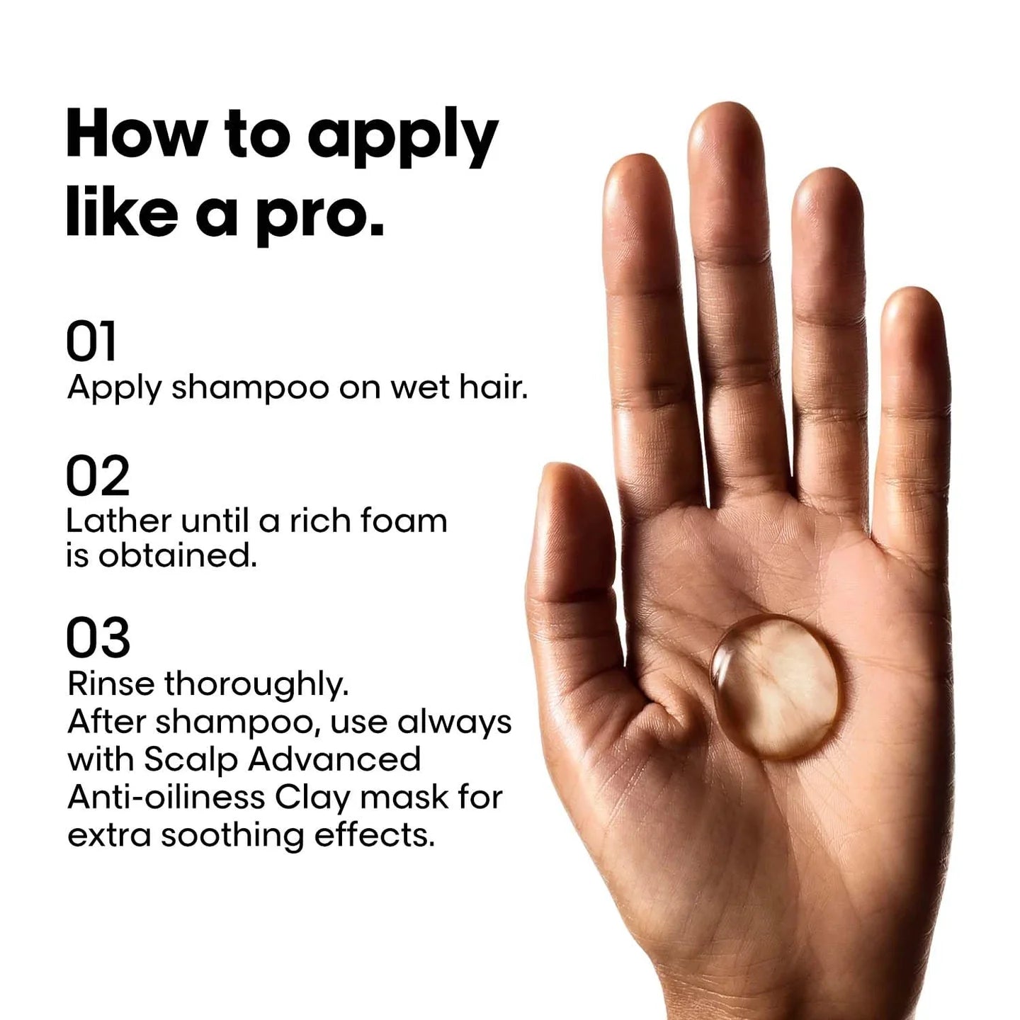 L’Oréal Professionnel Scalp Advanced Anti-Oiliness Shampoo for Oily Scalp, Less scalp sebum, 3% AHA (300ml) Click Beauty