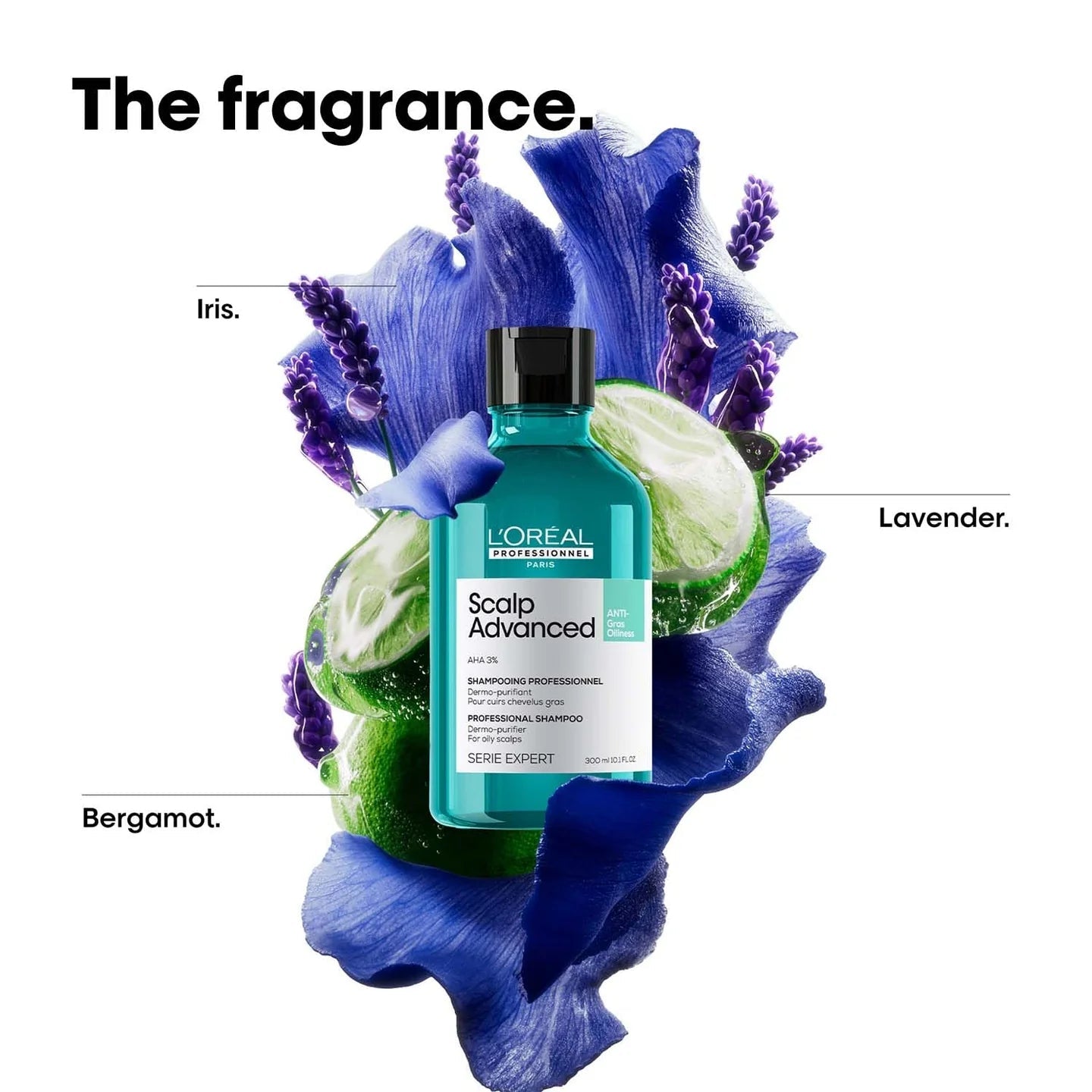 L’Oréal Professionnel Scalp Advanced Anti-Oiliness Shampoo for Oily Scalp, Less scalp sebum, 3% AHA (300ml) Click Beauty