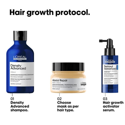 L'Oreal Professionnel Density Advanced Shampoo for Thinning Hair Visibly Increases Volume (300ml) Click Beauty