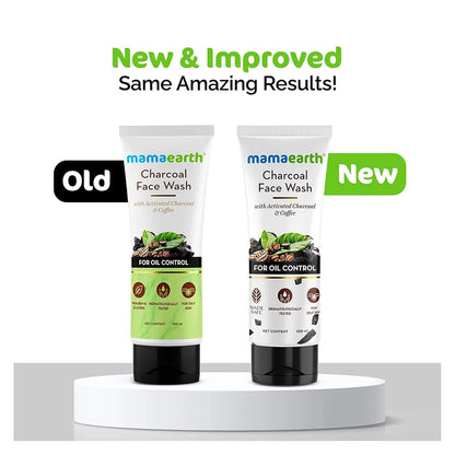 Mamaearth activated charcoal face wash for men and women removes dirt oil and pollution