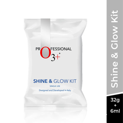 O3+ Shine & Glow Mono Dose Facial Kit – (Single Use) (32g+6ml)