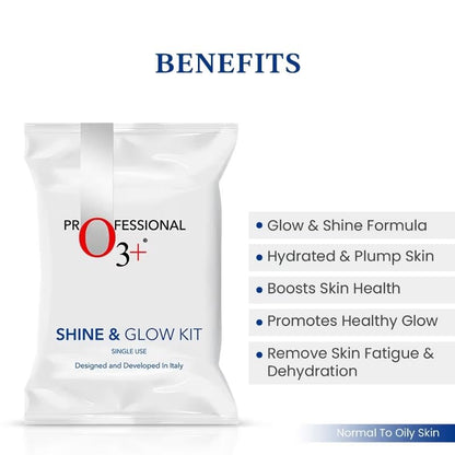 O3+ Shine & Glow Mono Dose Kit for Brightening & Even Skin Tone (38g) | Benefits |