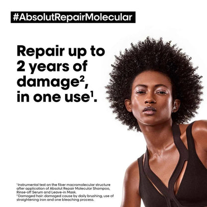 L'Oreal Professionnel Absolut Repair Molecular Sulfate-Free Deep Repair Shampoo For Very Damaged Hair (300ml) Click Beauty