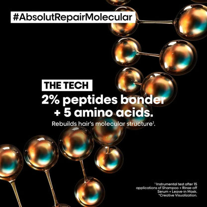 L'Oreal Professionnel Absolut Repair Molecular Sulfate-Free Deep Repair Shampoo For Very Damaged Hair (300ml) Click Beauty