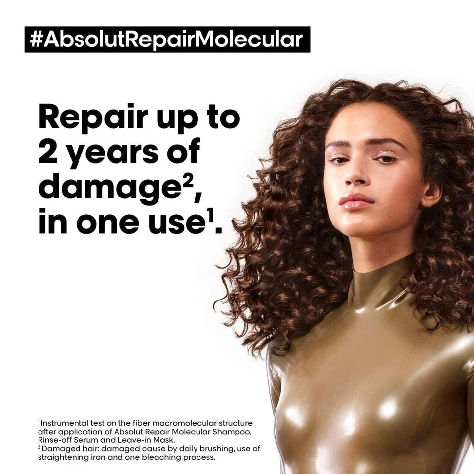 L'Oréal Professionnel Absolut Repair Molecular Deep Repairing Hair Rinse-Off Serum For Damaged Hair (250ml) Click Beauty