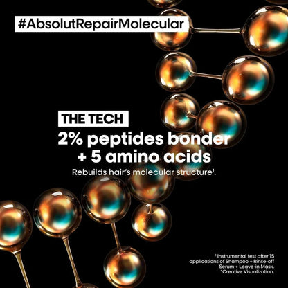 L'Oréal Professionnel Absolut Repair Molecular Deep Repairing Hair Rinse-Off Serum For Damaged Hair (250ml) Click Beauty