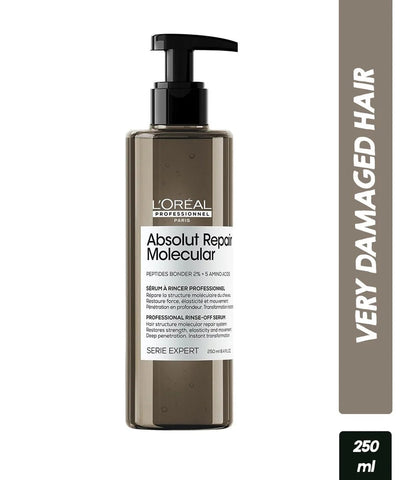 L'Oréal Professionnel Absolut Repair Molecular Deep Repairing Hair Rinse-Off Serum For Damaged Hair (250ml) Click Beauty