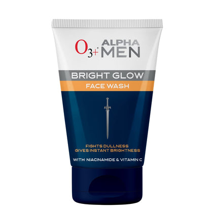 O3+ ALPHA MEN Bright Glow Face Wash 100g Click Beauty