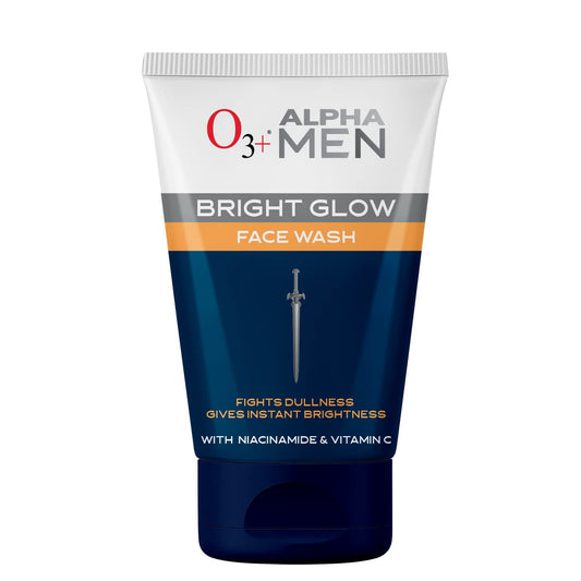 O3+ ALPHA MEN Bright Glow Face Wash 100g Click Beauty