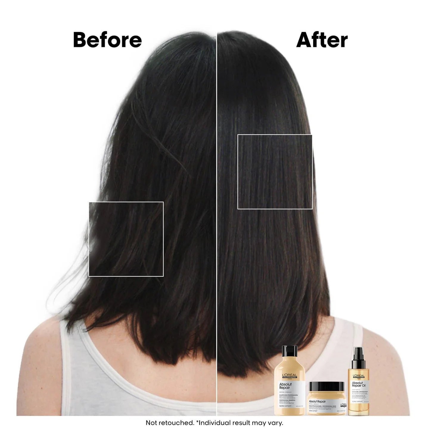 L'Oreal Professionnel Serie Expert Absolut Repair Shampoo 300ml & Hair Mask 250gm (Combo) Click Beauty