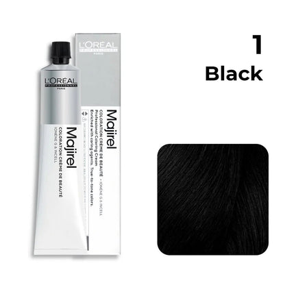 L'oreal Professionnel Paris Majirel Hair Color - 1 (Black) Click Beauty
