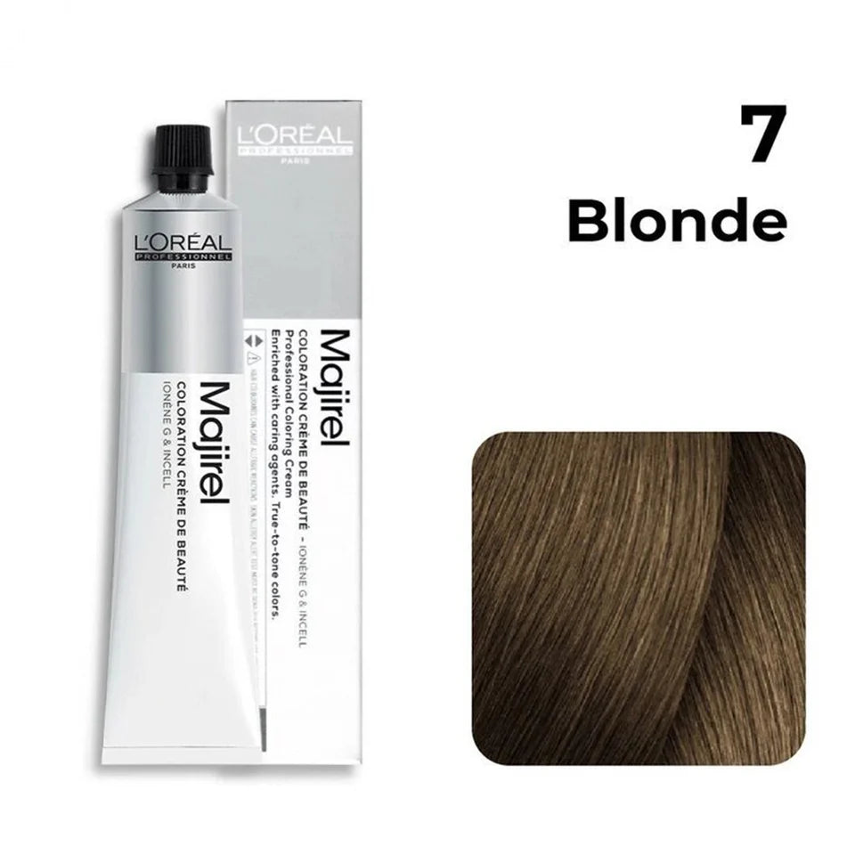 L'oreal Professionnel Paris Majirel Hair Color - 7 (Blonde) (60ml) Click Beauty