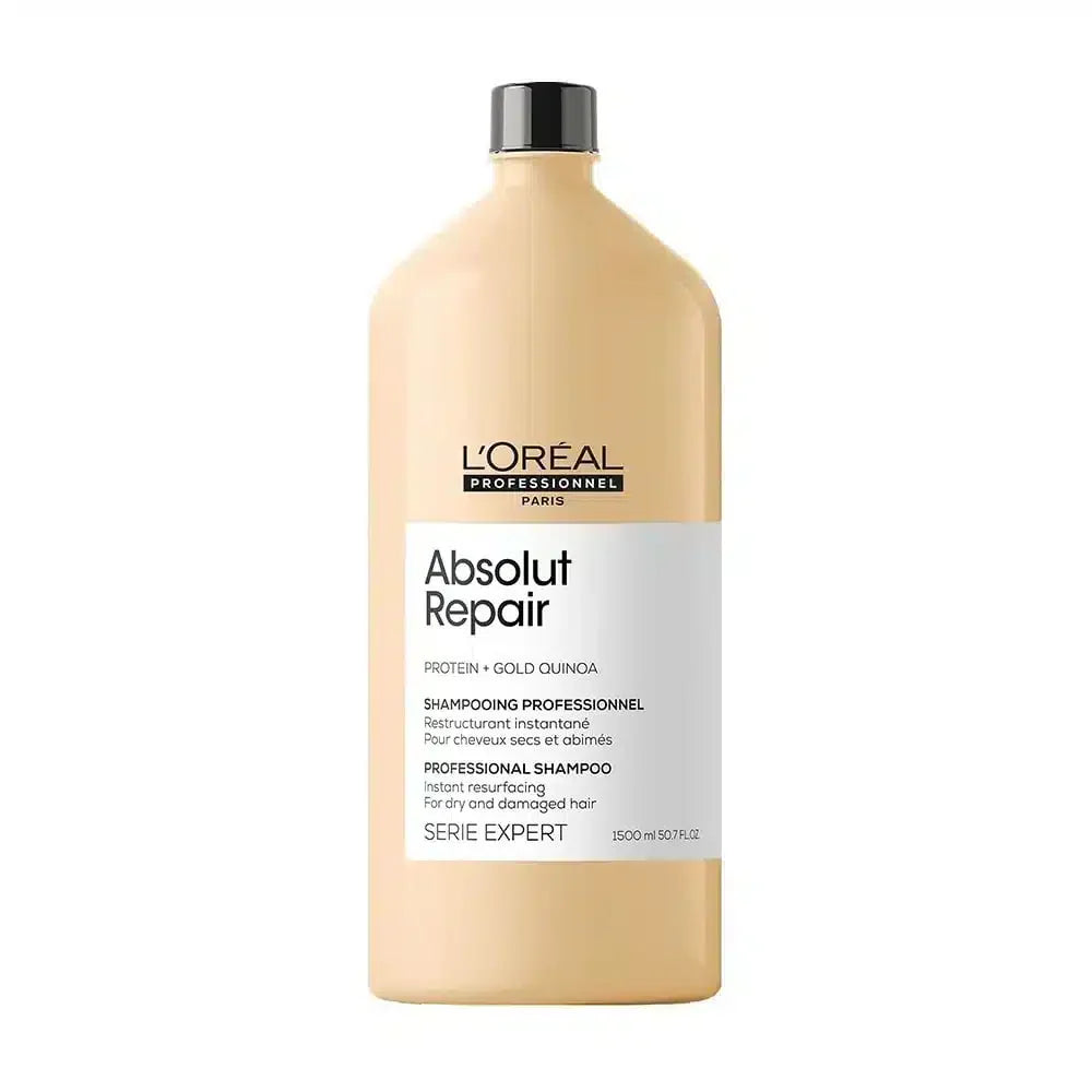 L'Oréal Professionnel Absolut Repair Shampoo For Dry and Damaged Hair With Protein & Omega-9 (1500ml) (1.5L) Click Beauty