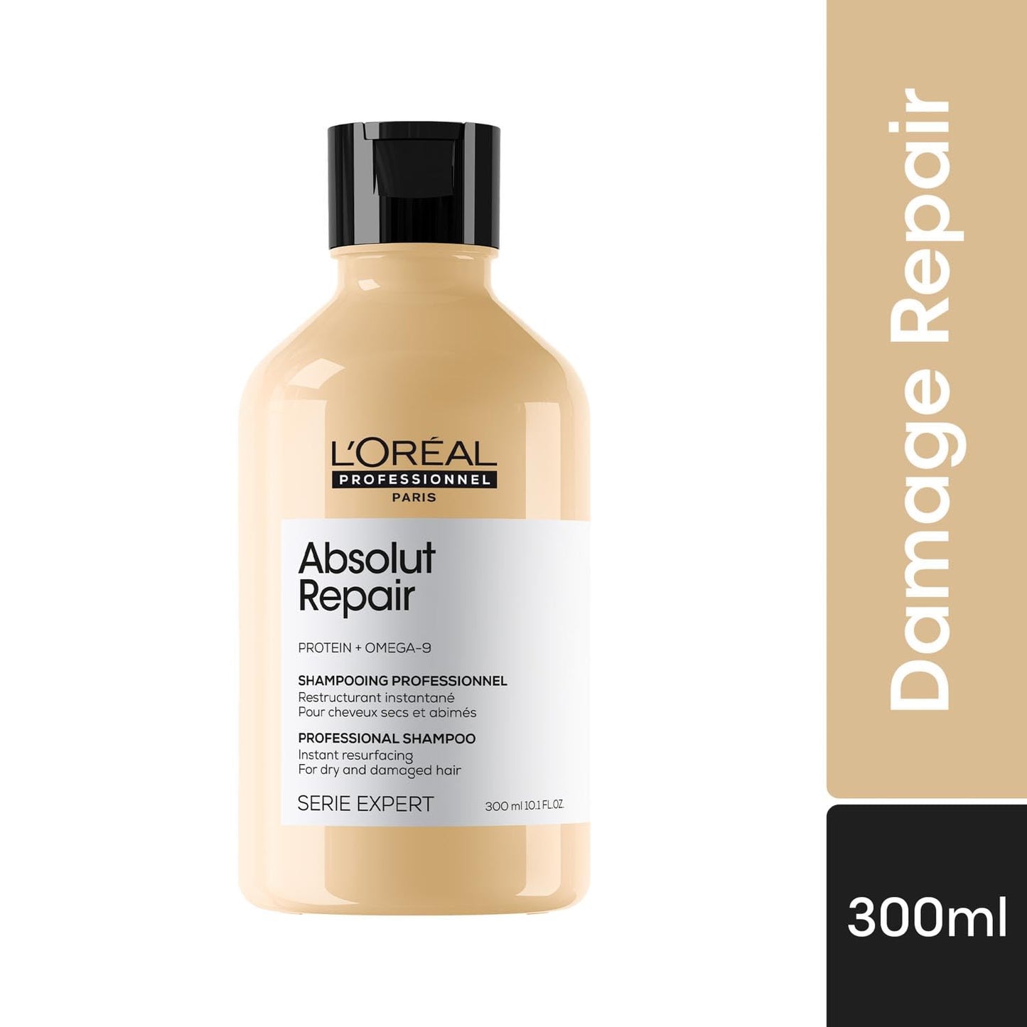 L'Oréal Professionnel Absolut Repair Shampoo for Dry & Damaged Hair - 300ml | For Men & Women