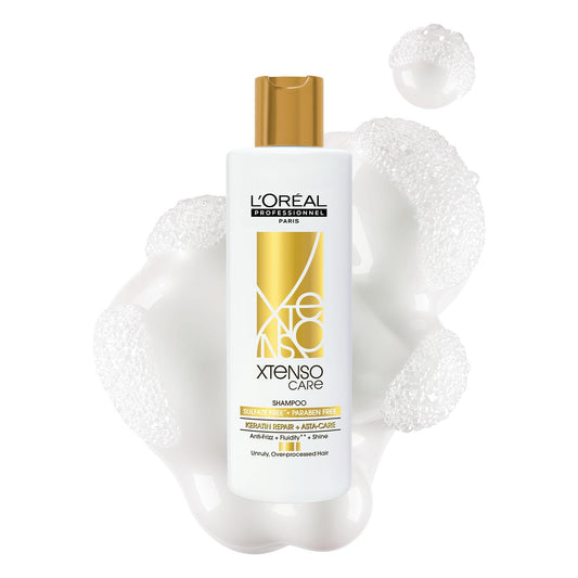 L'Oréal Professionnel Xtenso Care Sulfate-Free Shampoo – Frizz Control & Shine for All Hair Types | Keratin Repair & Asta-Care