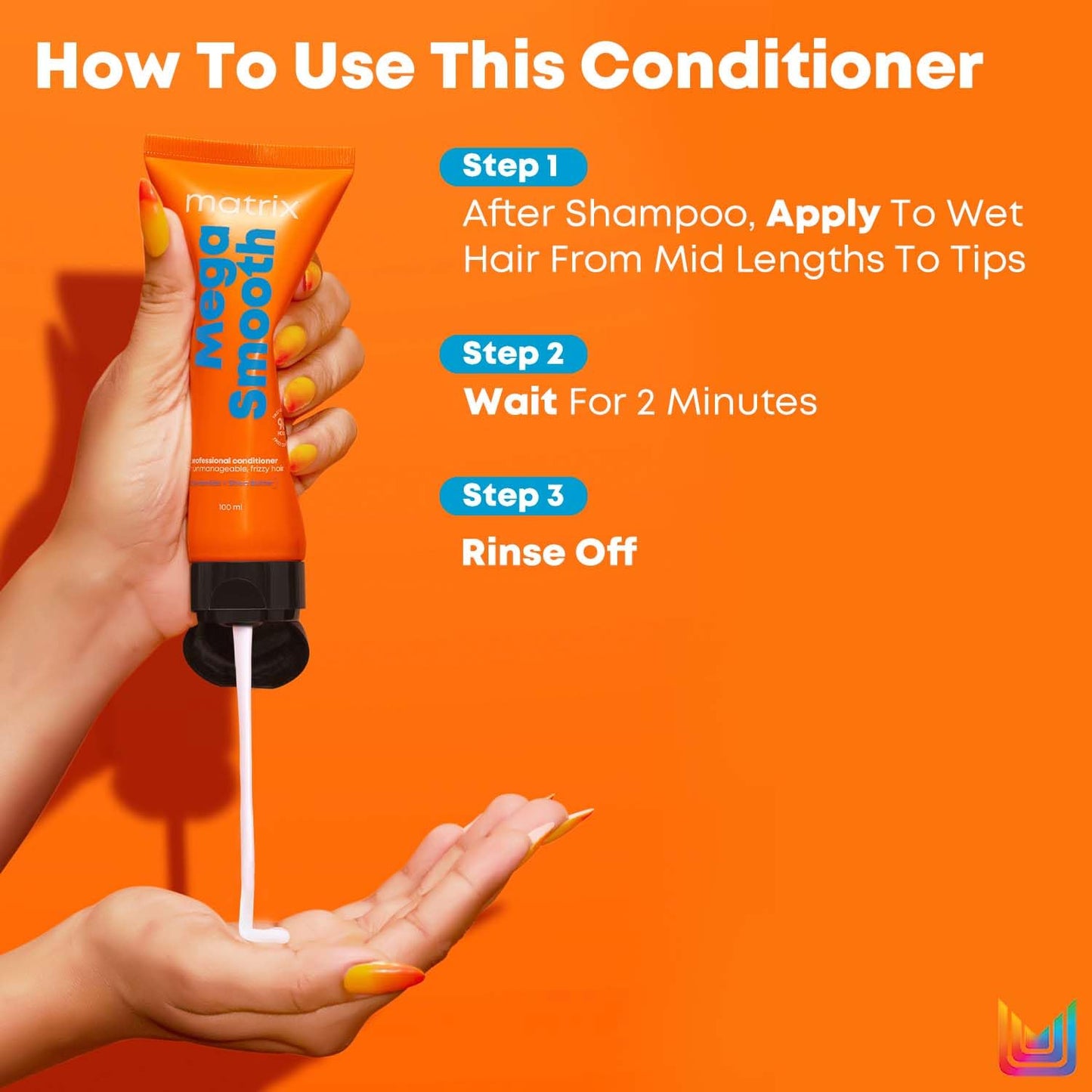 Matrix Mega Smooth Conditioner with Shea Butter and Ceramides for Frizzy Hair | For All Hair Types | Paraben Free