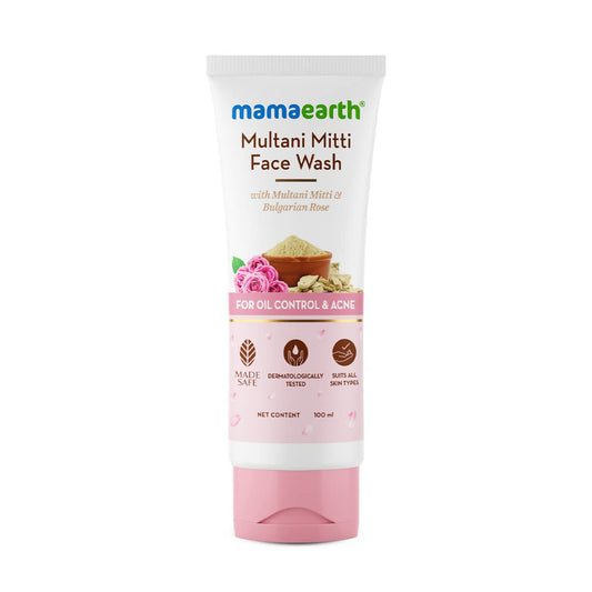 Mamaearth Multani Mitti Face Wash with Bulgarian Rose – 100ml