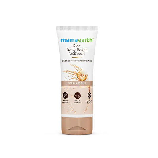 Mamaearth Rice Dewy Bright Face Wash With Rice Water 100 ml