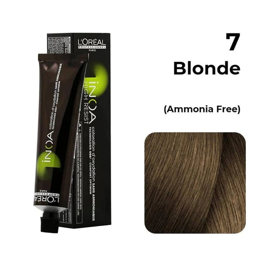 L'oreal Professionnel Paris INOA Ammonia-free Permanent Hair Color - 7 (Blonde) Click Beauty