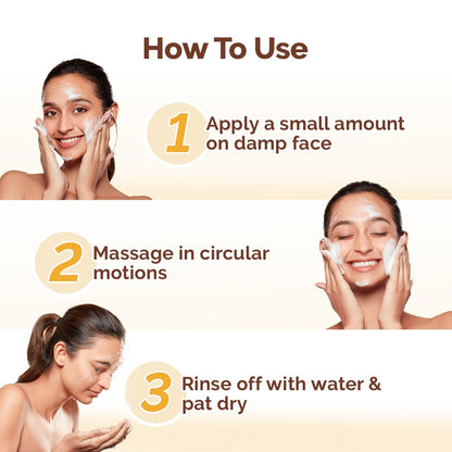 Mamaearth Ubtan Face Wash with Turmeric & Saffron for Tan Removal – 100ml